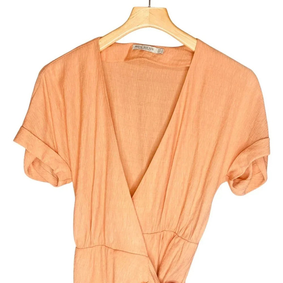 Mon Renn Solstice Mini Wrap Dress - Picture 4 of 12